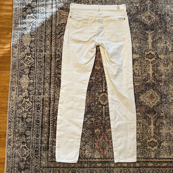 White Skinny 7 for All Mankind Jeans - Picture 2 of 3